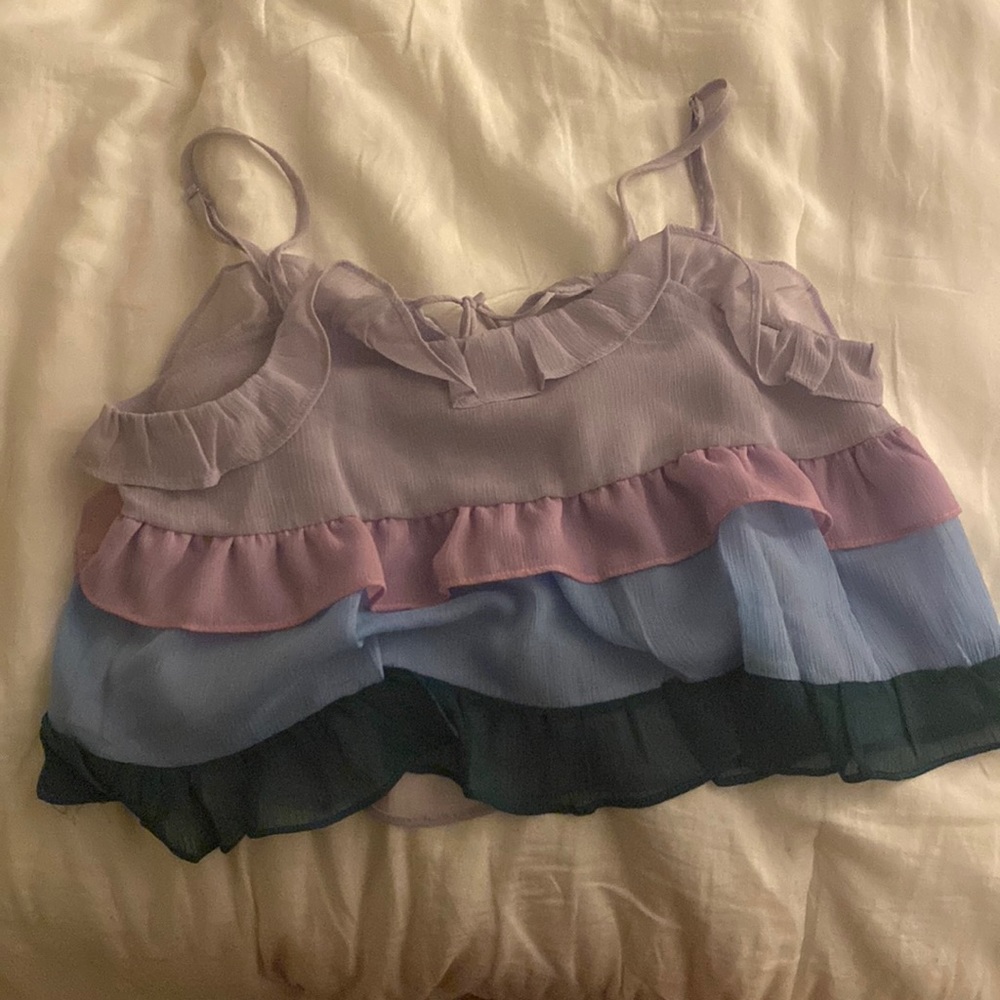 ruffled top from a boutique!